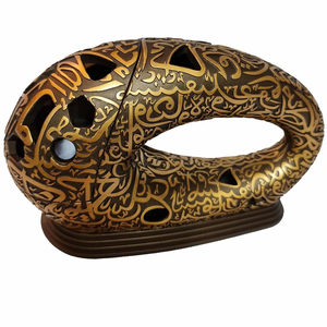 Elegant Religious Bakhoor Burner Incense <b>Holder</b> Arabic Style 100% Natural Raw Material Eco-Friendly for Home Fragrance Gifting - Product Image 3