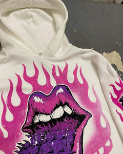 Sweat à capuche personnalisé avec logo 2025, vente en gros, impression intégrale, 100% coton, homme, hiver, respirant, unisexe - Product Image 4