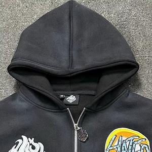 Sweats à capuche de qualité supérieure, coupe ample, tissu de qualité supérieure, molleton de coton 450 GSM, service OEM, conception ODM, dernier design 2025 - Product Image 2