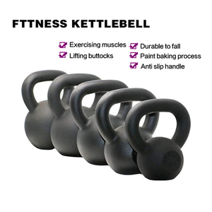 Ensemble de kettlebells en fer revêtu de vinyle pour femmes, durable, avec poignée confortable, pour usage commercial - Product Image 3