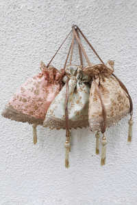 Sac Potli indien traditionnel en polyester, broderie artisanale, écologique, pour femmes, idéal pour les fêtes, les mariages, cadeau, mode, vente en gros - Product Image 2