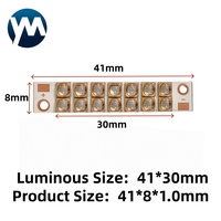 Module LED UV 40W 405nm avec plaque en cuivre, puce LED UV, module LED UV pour imprimante 3D, lumière de durcissement UV pour impression numérique