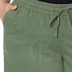 Pantalones cortos informales transpirables para mujer, pantalones cortos de algodón hechos de la mejor calidad para mujer, pantalones cortos de Material duradero para mujer para adultos - Product Image 6