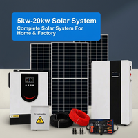 Kit complet pour la maison, silicium monocristallin, BIPV, montage, stockage de batterie, onduleur hybride, contrôleur MPPT, batterie LiFePO4, 5 kW, 10 kW