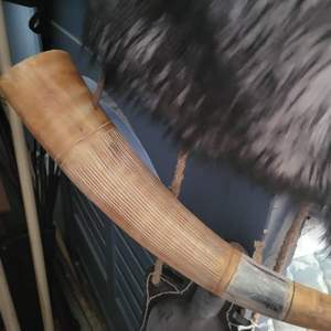 Meilleure qualité 100% corne soufflante corne soufflante Viking naturelle corne sonnante ornée Agate PAR HF CRAFTS - Product Image 6