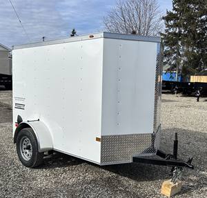 รถพ่วงกึ่งพ่วงเหล็กคุณภาพสูงสำหรับงานหนัก ขนาด 7x16 10K แบบปิด พร้อมระบบกันแสง PKG เพลาคู่ - Product Image 1