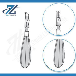 Juego de instrumentos quirúrgicos de acero inoxidable Farabeuf Rugine con mango hueco y borde curvo de 160 mm de longitud, certificado CE Clase I - Product Image 3