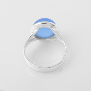 แหวนพลอย925สเตอริงสีเงินสวยของแท้พลอยคาลซิโดนีนิรันดร์เครื่องประดับแฟชั่นเงินสำหรับปาร์ตี้ที่ไว้ใจได้ - Product Image 5