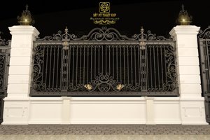 Valla de Jardín de Hierro Forjado de Lujo KHP Australia, Decoración Ornamental Hecha a Mano para Patios, Recubrimiento en Polvo de Alta Calidad Antióxido - Product Image 3