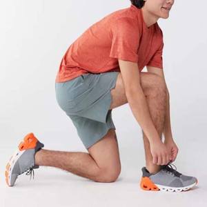 กางเกงขาสั้นลำลองผู้ชายผ้าสแปนเด็กซ์/ผ้าฝ้ายออร์แกนิก ขายส่ง แบบเรียบ ปรับแต่งได้ มีเชือกผูกเอว ผ้าซาติน ระบายอากาศ เป็นมิตรกับสิ่งแวดล้อม - Product Image 4