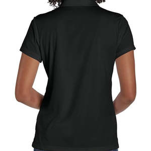 Femme Slim Fit Polo T Shirt Cheap Tshirt Solid Color Custom Plain Polos Shirt for Women - Product Image 2