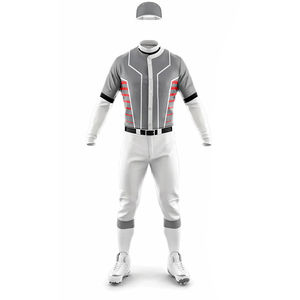 Uniforme de Béisbol para Adultos, Nuevo, al por Mayor, Personalizable con Diseño Impreso por Sublimación, 100% Poliéster, Transpirable y Antibacteriano - Product Image 1