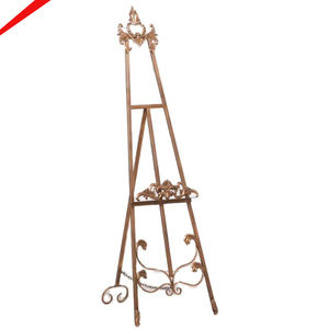 Nouvel chevalet en métal doré antique pour présentations de mariage, chevalet décoratif en métal - Product Image 3