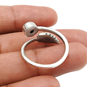 Anillo con forma de hoja, piedra preciosa de labradorita Natural de Plata de Ley 925, a la moda diseño atractivo, joyería Bohemia hecha a mano para mujeres y niñas - Product Image 4