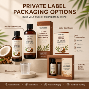 Enjuague Bucal Herbal OEM ODM con Aceite de Coco y Neem Ashwagandha - Product Image 2