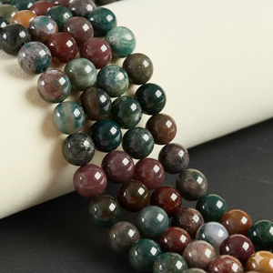 Cuentas Redondas de Ágata India Multicolores de 8 mm al por Mayor, Cuentas Sueltas para Hacer Joyas, Collares, Pulseras y Pendientes - Product Image 2