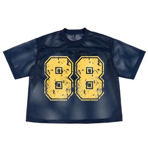 Maillot de football américain en maille Boxy personnalisé pour adultes, streetwear à la mode, maillot rétro à design vierge de coupe surdimensionnée, vente en gros - Product Image 1