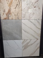 Carreaux de sol en porcelaine marbrée grise SUNNY Oceano 800x800mm, épaisseur 9mm, polis, antidérapants, résistants aux acides, antibactériens, choix premium