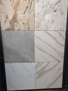 Oceano 800x800mm Carreaux muraux en porcelaine de marbre gris Carreaux de céramique polis émaillés pour le salon Carreaux d'appoint pour la décoration intérieure - Product Image 5