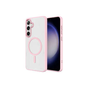 Coque en silicone noir chromé de luxe Netzy pour MagSafe, compatible avec Galaxy S24, coques arrière souples en silicone pour téléphones portables - Product Image 5