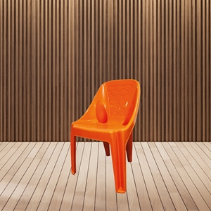 Chaise en plastique moderne et durable avec siège rembourré en mousse pour le salon, meubles de maison - Product Image 2