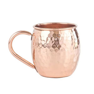 Tasse mule de Moscou en cuivre pur de haute qualité avec finition martelée pour les cadeaux d'affaires fabriqués par Ifkaa Exports PVT. LTD - Product Image 2