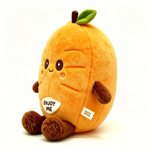 Orange Plush, Fruit Stuffed Toy, cuddle Fruit Plush, Citrus Plush Pillow - Product Image 1