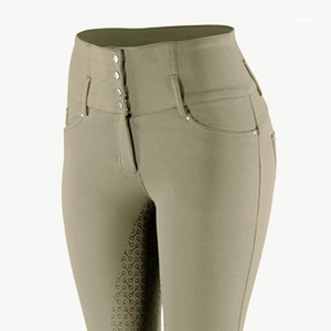 Venta al por mayor de fábrica de suministro de sublimación Premium pantalones ecuestres elásticos pantalones de montar a caballo con logotipo personalizado y ajuste cómodo - Product Image 2