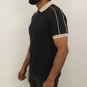 Camisa de Golf para Hombre de Alta Calidad, 100% Algodón, Transpirable, Corte Ajustado, Cierre de 1/4, Diseño Liso - Product Image 3