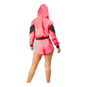 Conjunto de 2 Piezas de Ropa de Verano para Mujer, Chaqueta Cortavientos y Pantalones Cortos, Estilo Urbano Vintage con Botones, 100% Nailon Impermeable, Precio al por Mayor 2026 - Product Image 5