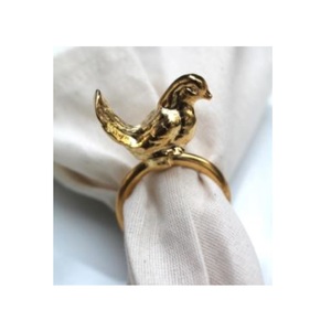 Rond de serviette oiseau chanteur de conception avantageuse Rond de serviette plaqué argent de la meilleure qualité et support pour les accessoires de table les plus vendus - Product Image 2