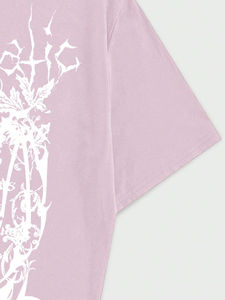 Camisetas de hombre con hombros caídos Impresión personalizada Diseño personalizado de gran tamaño para mujeres Camisas Ropa casual Camisetas para damas - Product Image 3