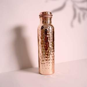Premium Quality 500ml <b>Copper</b> <b>Water</b> <b>Bottle</b> Handmade with Hammered Finish Ergonomic Design for Better Grip Hydration Accessory - Product Image 6