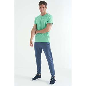 เสื้อยืดคอกลมแขนสั้นผ้าคอตตอนผสมสีเขียวมิ้นท์สำหรับผู้ชาย Air Jones รุ่น 88245 สำหรับใส่ลำลอง - Product Image 6