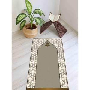 Tapis de prière religieux fin, tapis imprimé : tapis de prière musulman, avec tapis à poils doux - Product Image 5