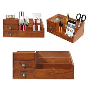 Porte-maquillage en bois massif |   Logo personnalisé |   Fabricant en gros - Product Image 1