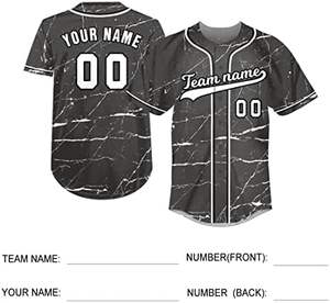 Nueva camiseta de béisbol con patrón de grafiti en Blanco y Negro | Uniforme de deportes de equipo personalizado para hombres, mujeres, jóvenes - Product Image 2