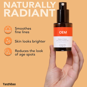 Suero para el cuidado de la piel con vitamina C y E orgánica Natural hecha en China, ingredientes antienvejecimiento iluminadores faciales para mujer, vitamina E <span class=keywords><strong>Discolo</strong></span> - Product Image 3