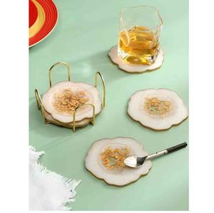 Hotel Home Or Restaurant Dinner Table Top Decoration <b>Marble</b> <b>Coaster</b> Set Sustainable Quality Tea <b>Coaster</b> For Sale - Product Image 5