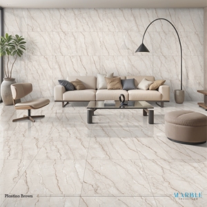 Nuevo Modelo de Lujo, Baldosa de Porcelana Pulida y Esmaltada con Aspecto de Mármol de 600x600 mm para Vestíbulos de Hoteles y Espacios de Vivienda en Villas - Product Image 4