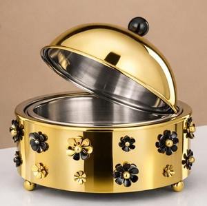 Luxury Classic Stainless Steel Insulated Eco-friendly Casserole <b>Pot</b> Buffet Decorative Serving Food Warmer Customizable Size All - Product Image 2