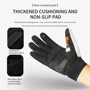 Guantes de Ciclismo de Medio Dedo Antideslizantes Hechos a Medida para Bicicleta de Montaña, Neopreno/Cuero/Poliéster, Color Personalizado, Logotipo, Hombre/Mujer, Invierno, Cálidos - Product Image 5