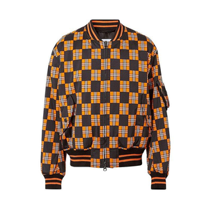 Chaqueta Bomber Informal de Lona con Parches de Moda, Prenda Exterior Unisex - Product Image 1