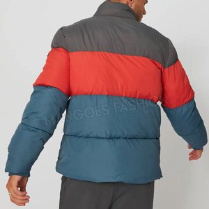 Factory Price Puffer Down <b>Jacket</b> <b>Men</b> Lightweight Customized Design Bubble Color Block Puffer <b>Jacket</b> Stylish Warmth - Product Image 4