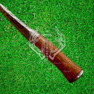 Hoja de acero de Damasco personalizada rara, cuchillo de Chef de cocina profesional, mango de madera Burl, Funda de cuero, artículo de venta mejor calificado - Product Image 4