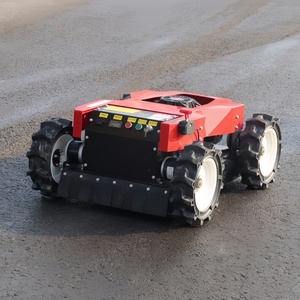 Industrial <b>Electric</b> <b>Lawn</b> <b>Mower</b> Self Propelled Rotary Blade 4WD Heavy Duty Single <b>Cylinder</b> 150cc Engine Remote Control - Product Image 1