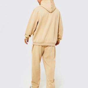 Conjunto Deportivo Holgado de Estilo Urbano para Hombre, Sudadera con Capucha y Pantalones de Felpa, Ropa Deportiva de Algodón Grueso Personalizada - Product Image 2