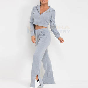 เสื้อครอปท็อปทรงบานแบบแทรคสูทสำหรับผู้หญิง ผลิตในปากีสถาน  ใหม่ล่าสุด  ขายแล้ว - Product Image 5