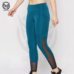 Vente en gros Leggings de yoga taille haute personnalisés pour femmes Leggings de fitness et d'entraînement en polyester souple avec poche - Product Image 6