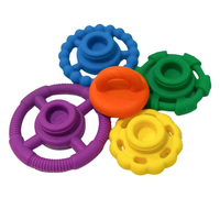 Anneaux empilables en silicone éducatifs Kimkai, arc-en-ciel, Montessori, empilables sensoriels, légers, pour les enfants de 2 à 4 ans
